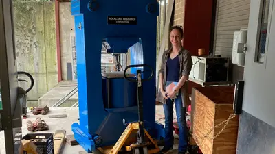 Anne Pommier with Press