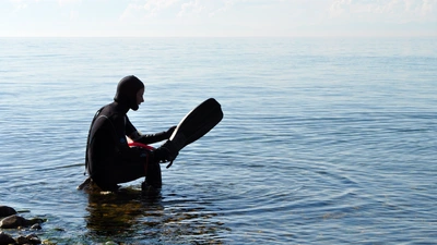 Stephanie Hampton gearing up to do fieldwork