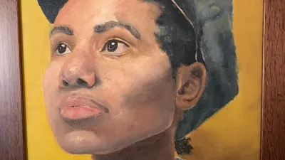 Pastel Self Portrait of Bryne Hadnott