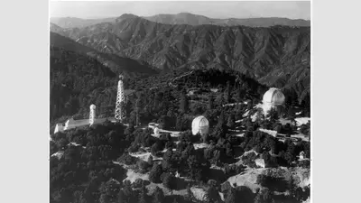 Aerial view of Mount Wilson Observatory in 1932