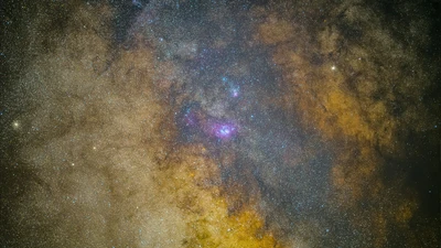 Milky way as seen from the ground