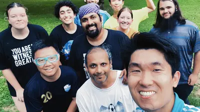 Group photo with 2024 summer interns, staff members, and postdocs
