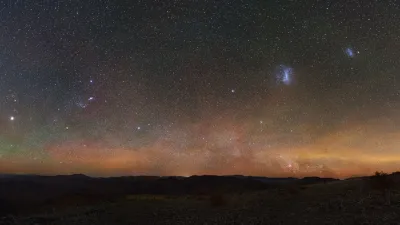 Panorama of Las Campanas Observatory in Chile courtesy of Yuri Beletsky