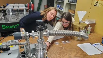 Maren Cosens gives a tour of the Carnegie Science Observatories Machine Shop