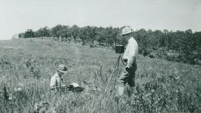 Edith and Frederic Clements in the field
