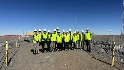 A delegation from Carnegie Science and the Perot Museum visit the site of the future Giant Magellan Telescope