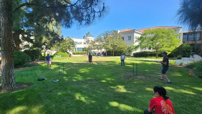 Games at the spring picnic