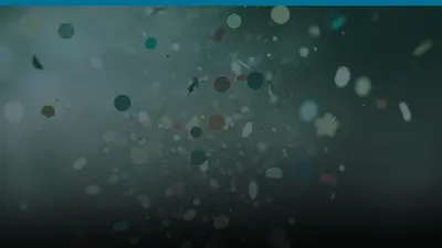 Teal background w/ confetti