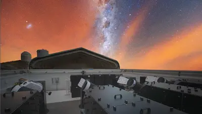 The Local Volume Mapper (LVM) at Las Campanas Observatory. Installed in 2023, it is the newest facility on the mountain. Credit: Yuri Beletsky/Sloan Digital Sky Survey 