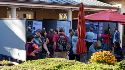 Poster session during the Workshop on Information, Selection, and Evolution (WISE).