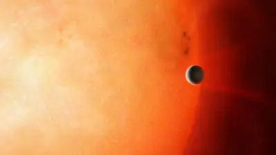 explanet passing infront of a Sun