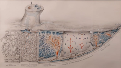 Ramsey Placenta Drawing by Crosby