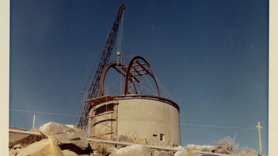 Swope Telescope Under Construction