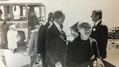 Henrietta Swope arriving at Las Campanas Observatory