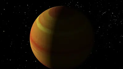 An artistic rendering of TOI-5205 b courtesy of NASA