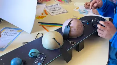 A planetary science activity during an outreach program at LCO