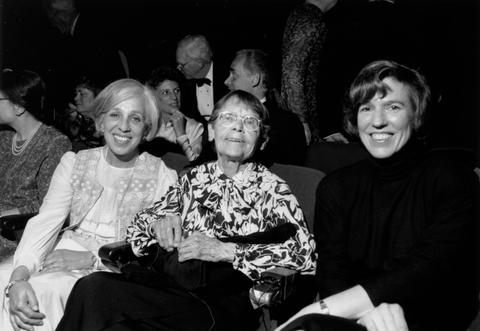 Maxine Singer, Barbara McClintock, and Nina Fedoroff at a Carnegie Science event.