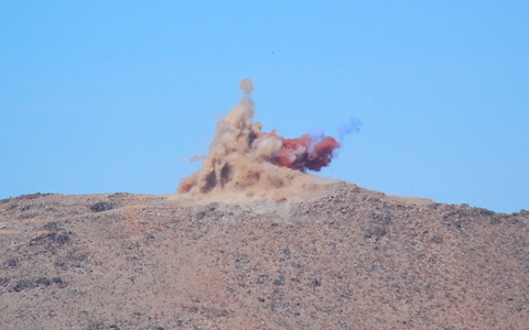 The first blast at the Giant Magellan Telescope site.