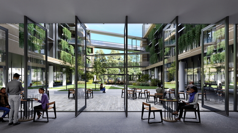 Artist's concept of Pasadena building courtesy HOK.