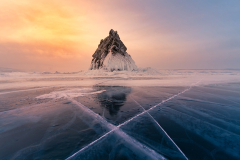 Ice on Lake Baikul