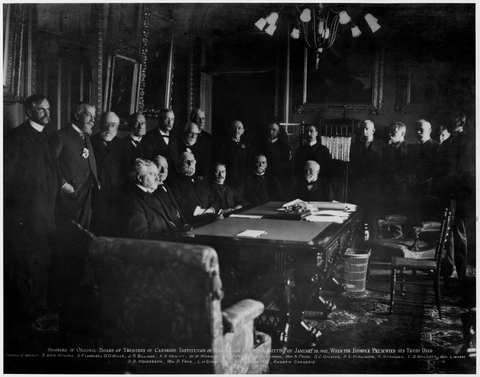 The first meeting of the board of trustees, January 29, 1902