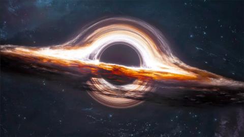 Illustration of a black hole