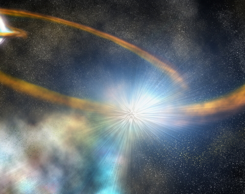 Artist's illustration of a TDE