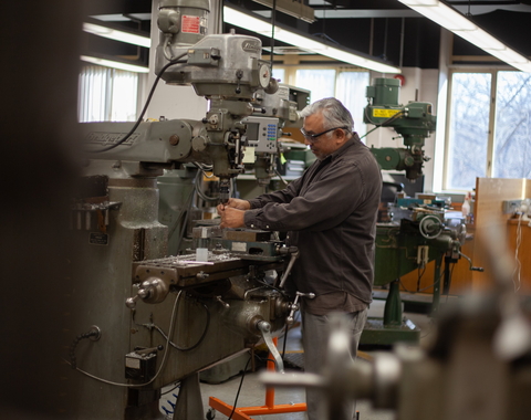 Victor Lugo in Machine Shop