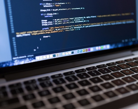 Computer screen with code