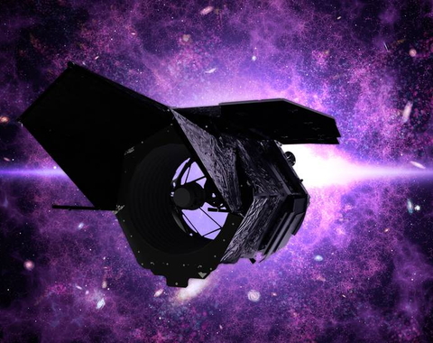 Nancy Grace Roman telescope artist's concept, courtesy of NASA. 