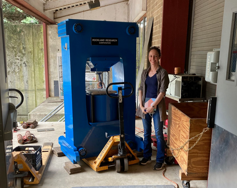 Anne Pommier with Press