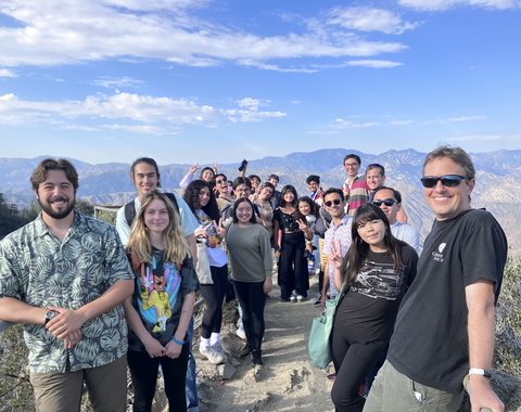 2022 CASSI students at Mount Wilson Observatory on a clear day.