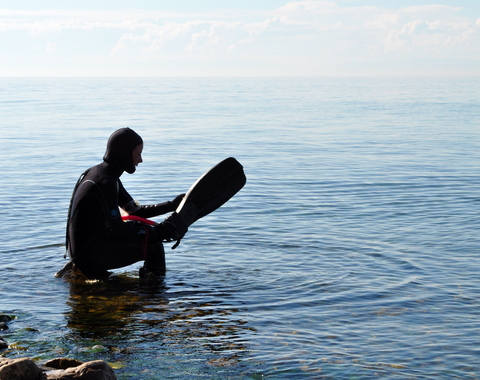Stephanie Hampton gearing up to do fieldwork