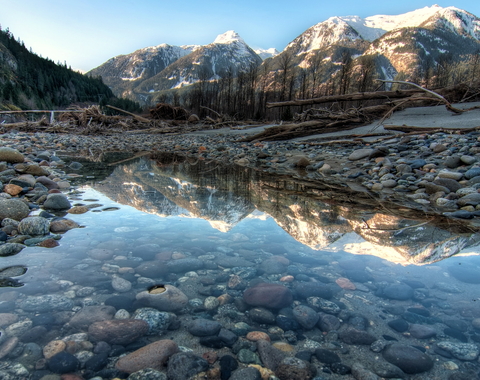 Mountain stream image by James Wheeler via Unsplash. 