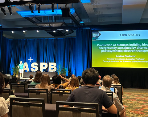 Adrien Burlacot presents at the ASPB annual meeting