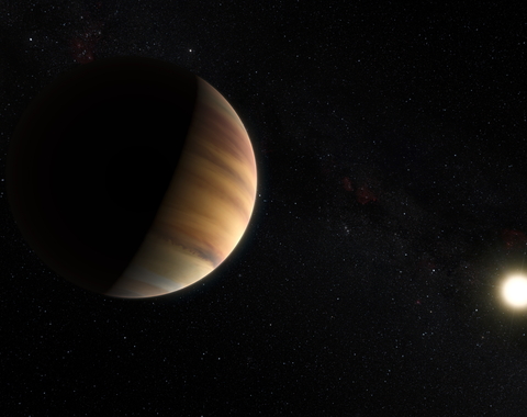 artist's impression of 51 Pegasi b. Courtesy ESO/Kornmesser.