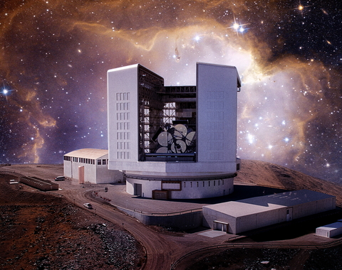 Artist's rendering of the Giant Magellan Telescope courtesy of Damien Jemison, Giant Magellan Telescope - GMTO Corporation