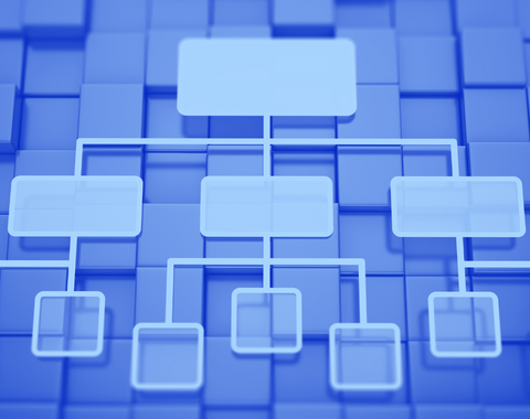 blue org chart