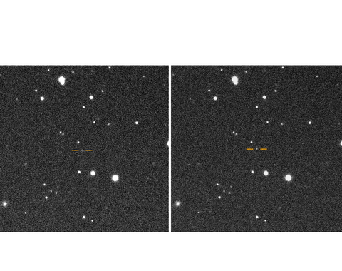 Images from the night of 2025 SC79’s discovery showing its motion relative to background stars. Photographs courtesy of Scott S. Sheppard. 