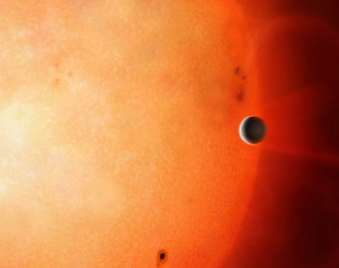 explanet passing infront of a Sun
