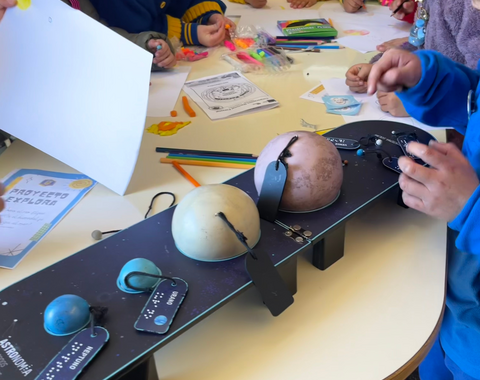 A planetary science activity during an outreach program at LCO