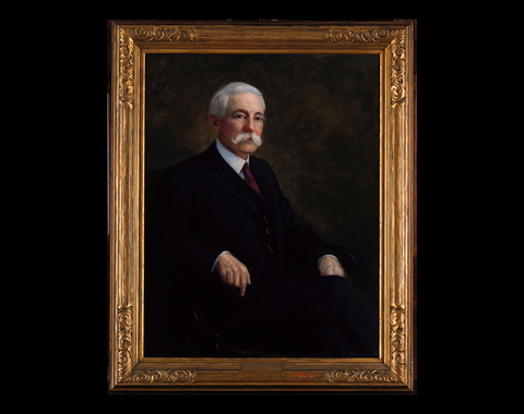 Woodward portrait on a black background
