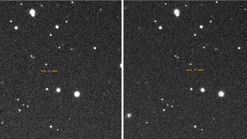 Images from the night of 2025 SC79’s discovery showing its motion relative to background stars. Photographs courtesy of Scott S. Sheppard.