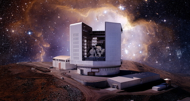 Artist's rendering of the Giant Magellan Telescope courtesy of Damien Jemison, Giant Magellan Telescope - GMTO Corporation