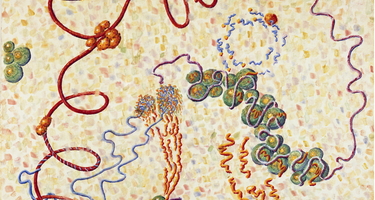 "Macromolecular Metabiology," used for frontispiece of CIW publication 624, "Studies of Macromolecular Biosynthesis"