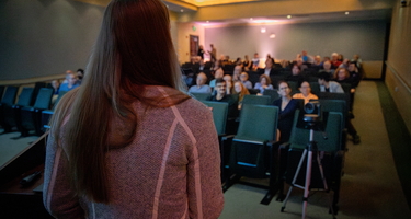 Sierra Grant Speaks to Crowd