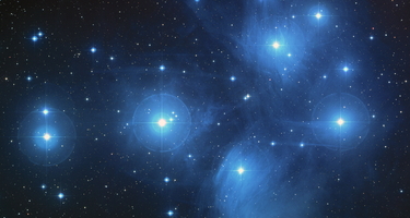 The Pleiades, also called the Seven Sisters, as seen by the Hubble Space Telescope in 2004. Credit: NASA, ESA and AURA/Caltech.