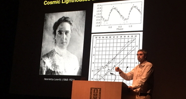 Guillermo Blanc speaks at The Huntington