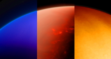 Three different exoplanet atmospheres