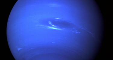 This picture of Neptune was produced from the last whole planet images taken through the green and orange filters on NASA's Voyager 2 narrow angle camera. Credit: JPL